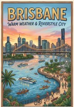 Brisbane – উষ্ণ আবহাওয়া আর নদীর ধারে স্বপ্নময় জীবন